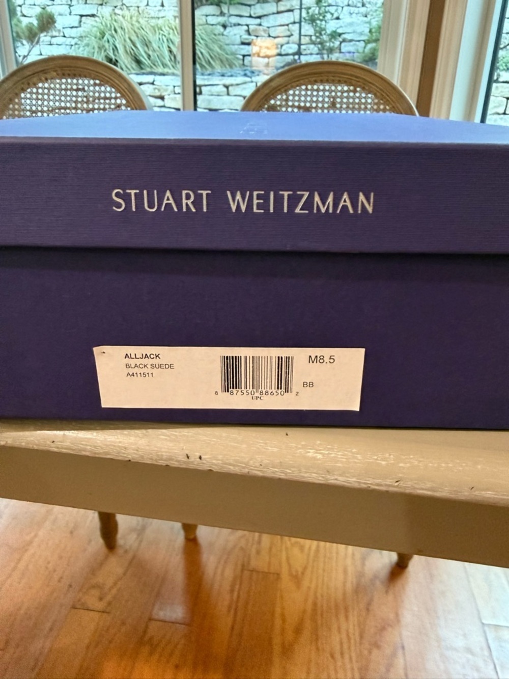STUART WEITZMAN ALLJACK Black Suede Knee-High Boots - Sise 8.5 - Picture 3 of 4